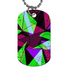 Modern Art Dog Tag (one Sided) by Siebenhuehner