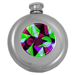 Modern Art Hip Flask (round) by Siebenhuehner