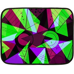 Modern Art Mini Fleece Blanket (two Sided) by Siebenhuehner