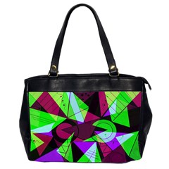 Modern Art Oversize Office Handbag (two Sides)