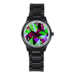 Modern Art Sport Metal Watch (black) by Siebenhuehner