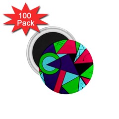 Modern Art 1 75  Button Magnet (100 Pack)