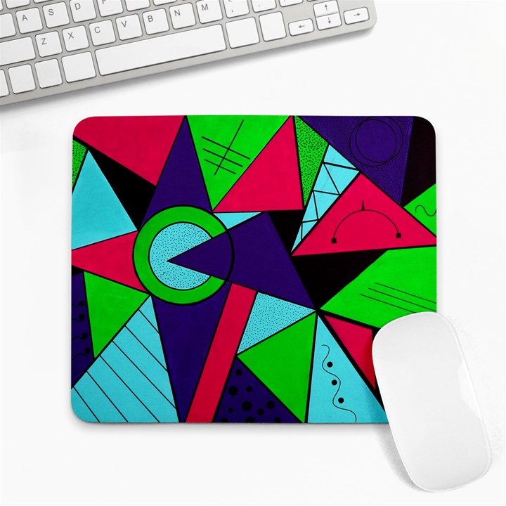 Modern Art Large Mouse Pad (Rectangle)