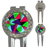 Modern Art Golf Pitchfork & Ball Marker Front