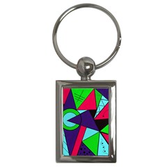 Modern Art Key Chain (rectangle) by Siebenhuehner