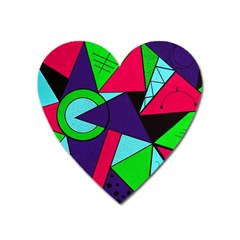 Modern Art Magnet (heart) by Siebenhuehner