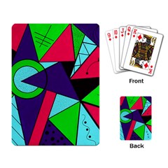 Modern Art Playing Cards Single Design by Siebenhuehner