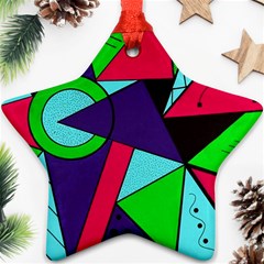 Modern Art Star Ornament (two Sides) by Siebenhuehner