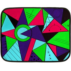 Modern Art Mini Fleece Blanket (two Sided)