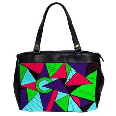 Modern Art Oversize Office Handbag (two Sides)