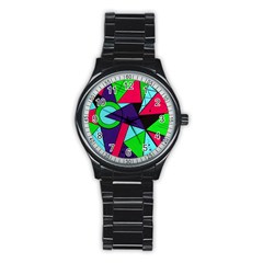 Modern Art Sport Metal Watch (black) by Siebenhuehner