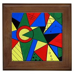 Modern Art Framed Ceramic Tile