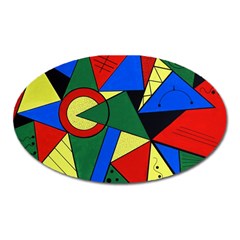 Modern Art Magnet (oval) by Siebenhuehner