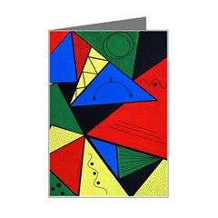 Modern Art Mini Greeting Card by Siebenhuehner