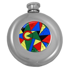 Modern Art Hip Flask (round) by Siebenhuehner