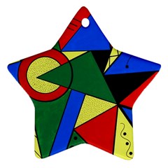 Modern Art Star Ornament (two Sides)