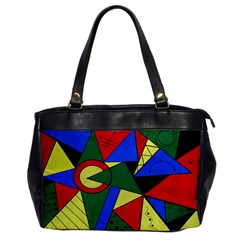 Modern Art Oversize Office Handbag (one Side)