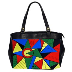 Modern Art Oversize Office Handbag (two Sides)