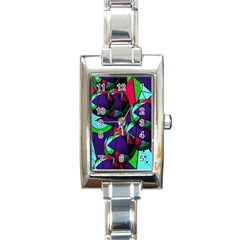 Balls Rectangular Italian Charm Watch