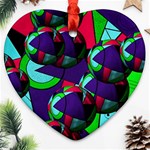 Balls Heart Ornament Front