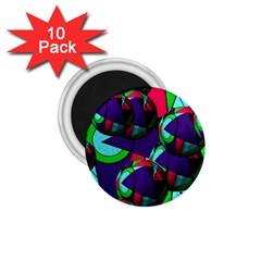 Balls 1 75  Button Magnet (10 Pack)