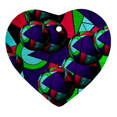 Balls Heart Ornament (two Sides) by Siebenhuehner