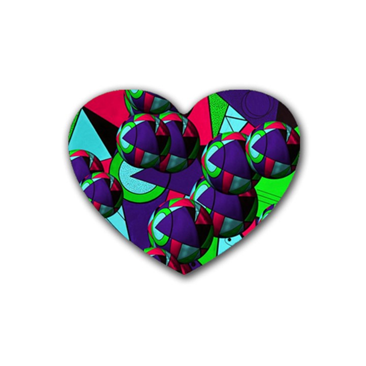 Balls Drink Coasters 4 Pack (Heart) 