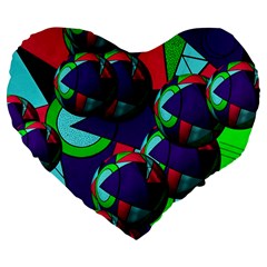 Balls 19  Premium Heart Shape Cushion