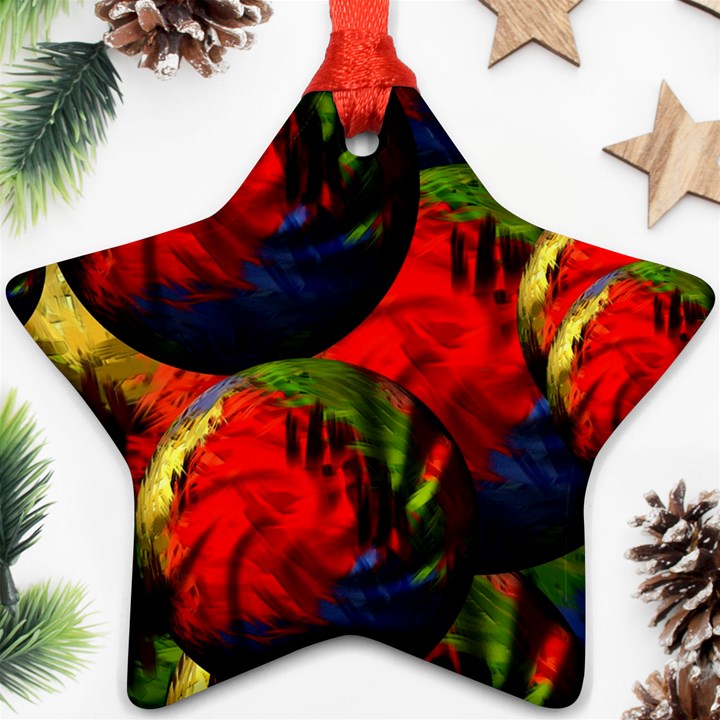 Balls Star Ornament