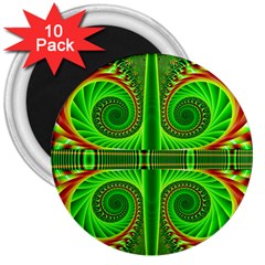 Design 3  Button Magnet (10 Pack) by Siebenhuehner