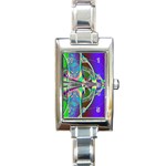 Design Rectangular Italian Charm Watch Front