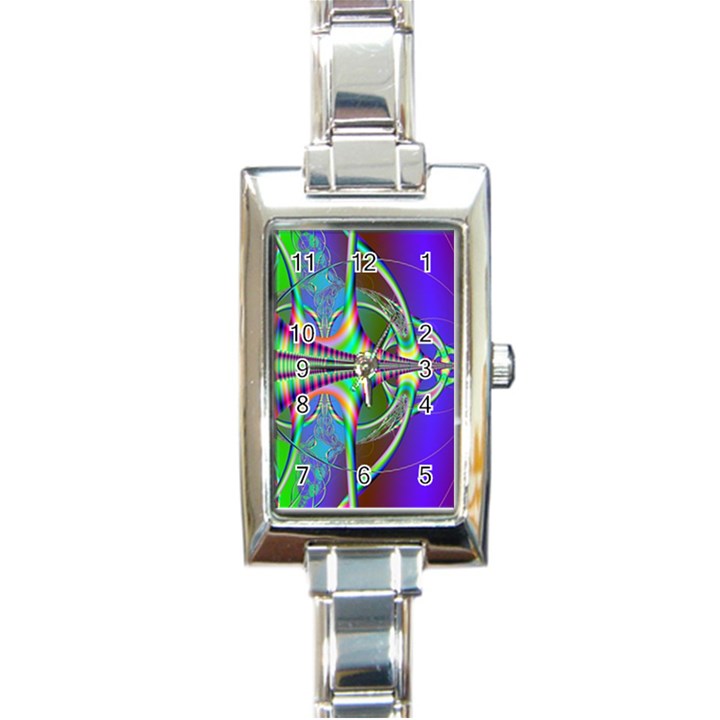 Design Rectangular Italian Charm Watch