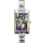 Balls Rectangular Italian Charm Watch Front