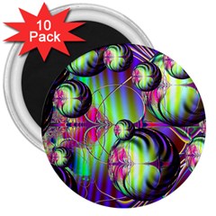 Balls 3  Button Magnet (10 Pack) by Siebenhuehner