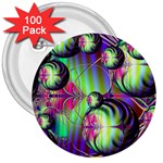 Balls 3  Button (100 pack) Front