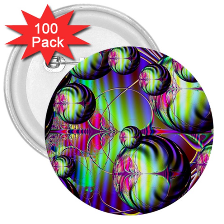 Balls 3  Button (100 pack)