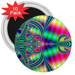 Modern Art 3  Button Magnet (10 Pack) by Siebenhuehner