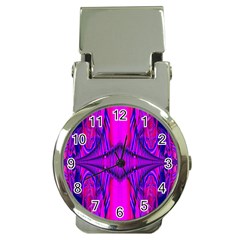 Modern Art Money Clip With Watch by Siebenhuehner