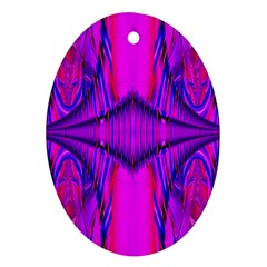 Modern Art Oval Ornament (two Sides) by Siebenhuehner