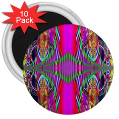 Modern Art 3  Button Magnet (10 Pack) by Siebenhuehner