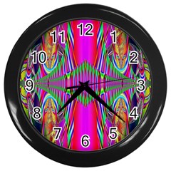 Modern Art Wall Clock (black) by Siebenhuehner