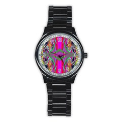 Modern Art Sport Metal Watch (black)