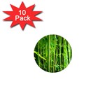 Bamboo 1  Mini Button Magnet (10 pack) Front