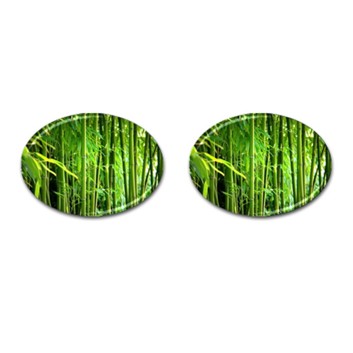 Bamboo Cufflinks (Oval)