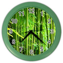 Bamboo Wall Clock (color) by Siebenhuehner