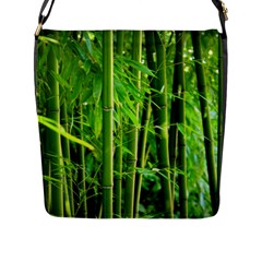 Bamboo Flap Closure Messenger Bag (large) by Siebenhuehner