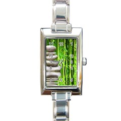 Balance  Rectangular Italian Charm Watch by Siebenhuehner