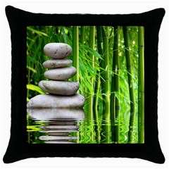 Balance  Black Throw Pillow Case by Siebenhuehner