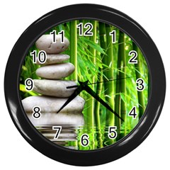 Balance  Wall Clock (black) by Siebenhuehner