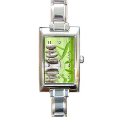 Balance Rectangular Italian Charm Watch by Siebenhuehner